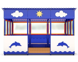 Теневой навес игровой Дельфин 30 м2, фото 2 Теневой навес игровой Дельфин 30 м2, фото 2