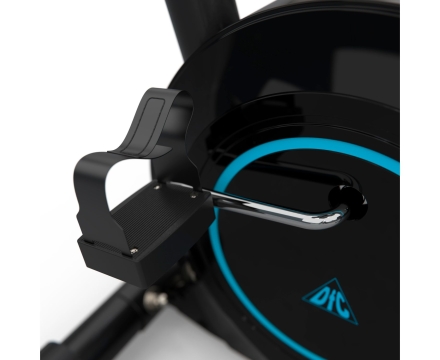Велотренажер DFC B504R магнитный (черный корпус, голубая полоса), фото 8