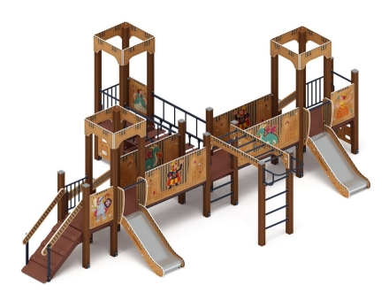 Детская игровая площадка Королевство (Картонное) ДИК 1.15.05-12 H=750, фото 1