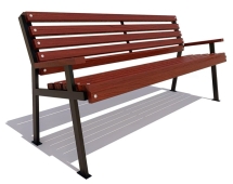 Скамейка парковая Ретро сосна 1,8 м