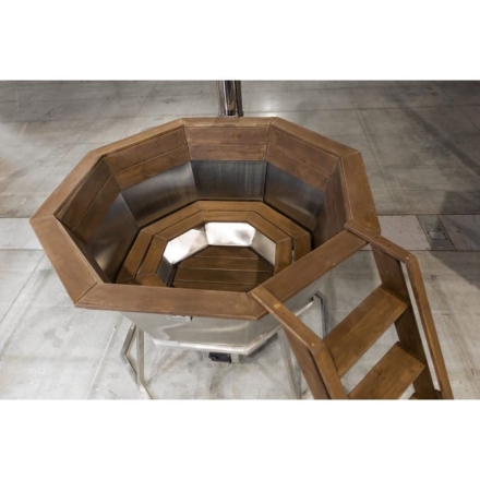 Сибирский банный чан &quot;Добрыня Никитич&quot; на подставке 1850 мм опора - нерж. сталь, фото 2