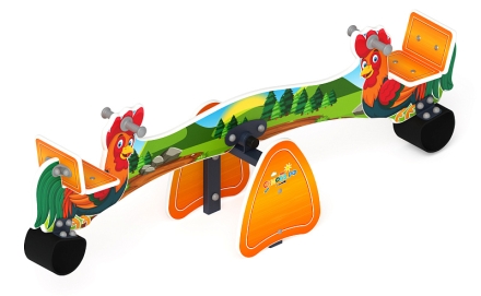 Качалка балансир со спинкой Петушки - ИО 21.Д.01.01, фото 4