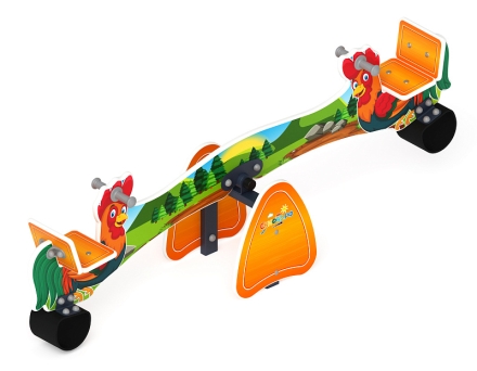 Качалка балансир со спинкой Петушки - ИО 21.Д.01.01, фото 3