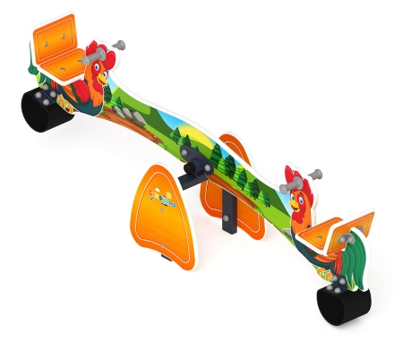 Качалка балансир со спинкой Петушки - ИО 21.Д.01.01, фото 1