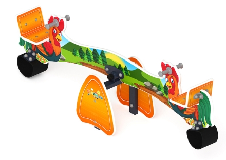 Качалка балансир со спинкой Петушки - ИО 21.Д.01.01, фото 2