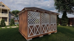 Прямоугольная беседка ЮТА, фото 4