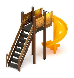 Горка винтовая - ИО 43.01.01-02.И1 - (ЭКО) H=2000, фото 2