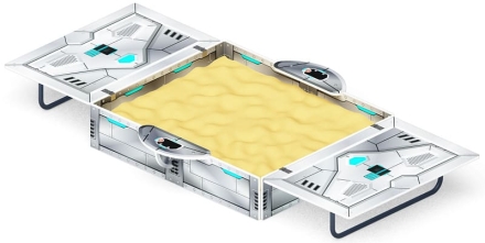 Песочница с крышкой средняя (Техно) - ИО 5.01.11-09, фото 3