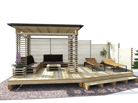 Современная беседка ДИКИЙ ПЛЯЖ, фото 1