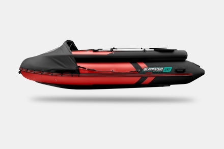 GLADIATOR E 380 X Expedition Красно-черный моторная лодка ПВХ, фото 7