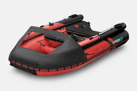 GLADIATOR E 380 X Expedition Красно-черный моторная лодка ПВХ, фото 1