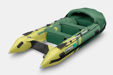 Gladiator C 400 AL ACTIVE Зелено-оливковый моторная лодка ПВХ Алюминиевый пайол, фото 2