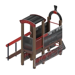 Паровозик (черный) - Беседка мини - МФ 10.03.05-10, фото 3 Паровозик (черный) - Беседка мини - МФ 10.03.05-10, фото 3