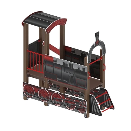 Паровозик (черный) - Беседка мини - МФ 10.03.05-10, фото 2