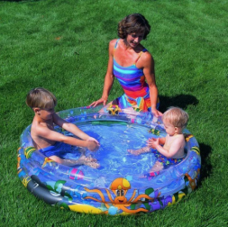 Бассейн надувной круглый, 102*25см 51008