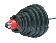 Штанга олимпийская 180 кг (диски с двумя хватами, хромированный гриф) Штанга олимпийская 180 кг (диски с двумя хватами, хромированный гриф)