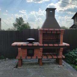 Печь Аристократ 714 Прямоугольный кирпич красный, фото 1