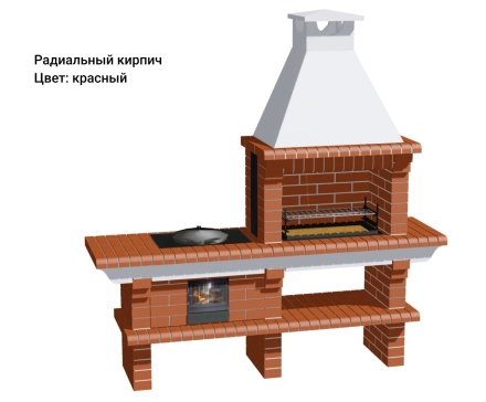 Печь Аристократ 714 Прямоугольный кирпич красный, фото 10