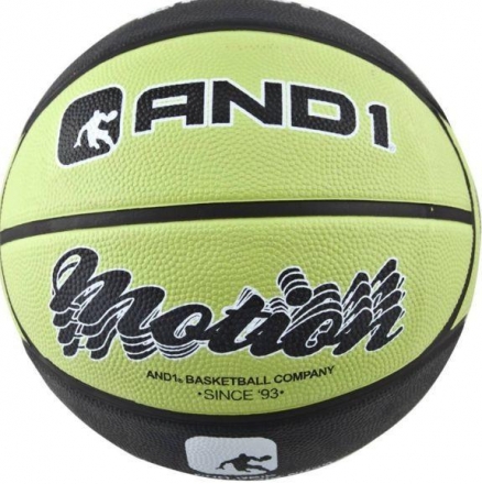 Баскетбольный мяч (размер 7) AND1 Motion (green/black), фото 1