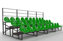 Трибуна сборно-разборная ОЛИМП СИТИ 3-х рядная на 30 мест (без навеса, лестниц, боковых поручней) Трибуна сборно-разборная ОЛИМП СИТИ 3-х рядная на 30 мест (без навеса, лестниц, боковых поручней)