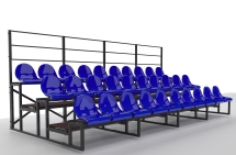 Трибуна сборно-разборная ОЛИМП СИТИ 3-х рядная на 30 мест (без навеса, лестниц, боковых поручней) Трибуна сборно-разборная ОЛИМП СИТИ 3-х рядная на 30 мест (без навеса, лестниц, боковых поручней)