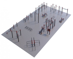 Проект Районная площадка для Воркаут и ГТО 3-7 (21 х 12 м), фото 2