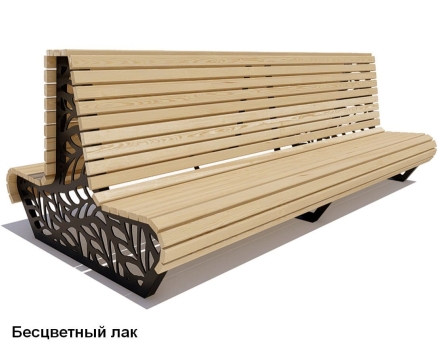 Скамейка уличная Ялта, Сосна 1,2 м, фото 1