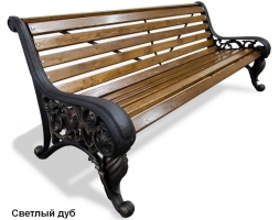 Скамейка парковая Москва, Лиственница 0,6 м, фото 5