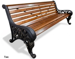 Скамейка парковая Москва, Лиственница 0,6 м, фото 1