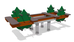 Качалка-балансир ВСТ 5242 8-ми местный для детской площадки Качалка-балансир ВСТ 5242 8-ми местный для детской площадки