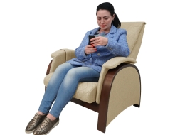 Кресло-качалка (маятник) с массажем FUJIMO BALANCE 2 F2004 TOF Бежевый, фото 8