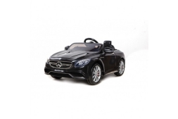 Радиоуправляемый детский электромобиль Mercedes-Benz S63 AMG 12V цвет черный Harleybella HL169-B, фото 1