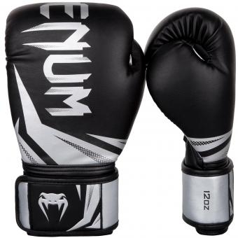 Перчатки боксерские Venum Challenger 3.0 Black/Silver, фото 1