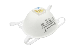 Респиратор О2 чашеобразный FFP1 NRD с клапаном выдоха 2111, фото 2