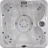 Бассейн СПА гидромассажный Jacuzzi J-245 (213х213х91см.)
