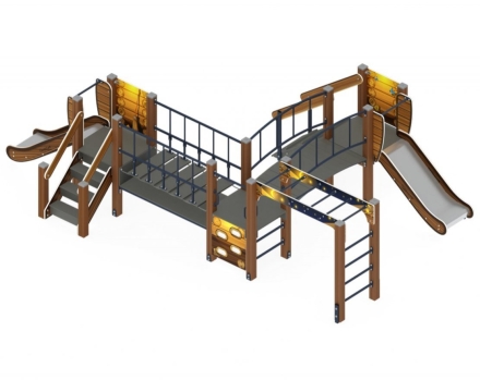 Детская игровая площадка Карапуз Эко ДИК 1.001.08-02 Н=750, фото 4