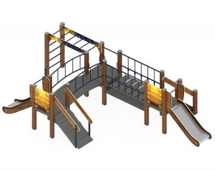 Детская игровая площадка Карапуз Эко ДИК 1.001.08-02 Н=750, фото 3