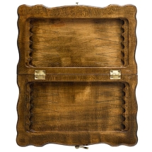 Шахматы + нарды резные "Бриз" 30, Haleyan Шахматы + нарды резные "Бриз" 30, Haleyan