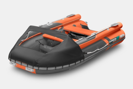 GLADIATOR E 380 X Expedition Оранжево-темносерый моторная лодка ПВХ, фото 1