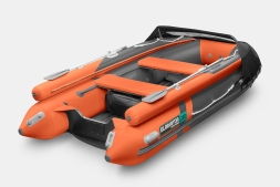 GLADIATOR E 380 X Expedition Оранжево-темносерый моторная лодка ПВХ, фото 2