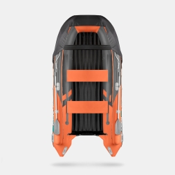GLADIATOR E 380 X Expedition Оранжево-темносерый моторная лодка ПВХ, фото 4