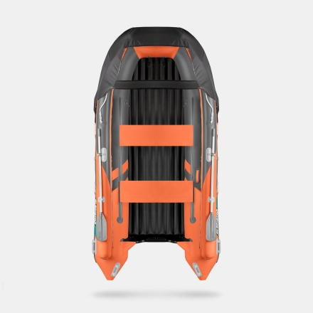GLADIATOR E 380 X Expedition Оранжево-темносерый моторная лодка ПВХ, фото 4
