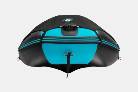 Gladiator C 400 AL ACTIVE Черно-бирюзовый моторная лодка ПВХ Алюминиевый пайол, фото 9