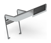 Горка из нержавеющей стали приставная 600 SNP 600.470-02