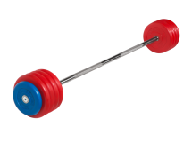 Штанга неразборная "Barbell" с цветными дисками d 25 мм, 50 кг Штанга неразборная "Barbell" с цветными дисками d 25 мм, 50 кг