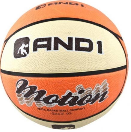 Баскетбольный мяч (размер 7) AND1 Motion (orange/cream), фото 1