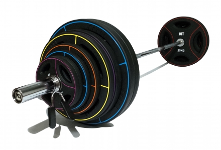 Штанга олимпийская 180 кг (диски-TPU), фото 4