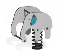 Качалка на пружине Веселая Нелли КБL-02.1 для игровой площадки