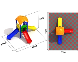Детская площадка Ромашка 1.2, фото 3 Детская площадка Ромашка 1.2, фото 3