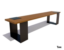 Парковая скамейка Цюрих, Сосна 0,6 м, фото 3